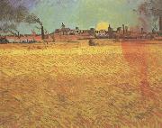 Sunset:Wheat Fields near Arles (nn04)